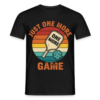 Pickleball Lustig Nur noch ein Spiel Liebe - Männer T-Shirt - Schwarz - Vorne - AI Model Male 178 light (178cm)