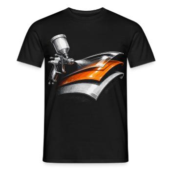 Vehicle Painter Car Painter Painter - Men's T-Shirt - black - Front - AI Model Male 178 light (178cm)