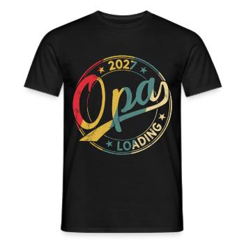 Opa 2027 Loading Werdender Opa 2027 - Männer T-Shirt - Schwarz - Vorne - AI Model Male 178 light (178cm)