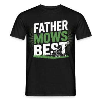 Rasenmähen Papa Shirt Lustig Vatertag Geschenk - Männer T-Shirt - Schwarz - Vorne - AI Model Male 178 light (178cm)