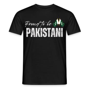 Proud Pakistani, I love Pakistan - Men's T-Shirt - black - Front - AI Model Male 178 light (178cm)
