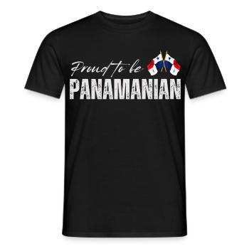 Stolzer Panames, ich liebe Panama - Männer T-Shirt - Schwarz - Vorne - AI Model Male 178 light (178cm)