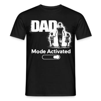 Dad Mode Always On Funny Gift Shirt - Männer T-Shirt - Schwarz - Vorne - AI Model Male 178 light (178cm)