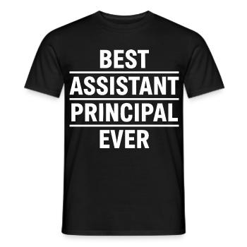 Best Assistant Principal Ever - Men's T-Shirt - black - Front - AI Model Male 178 light (178cm)