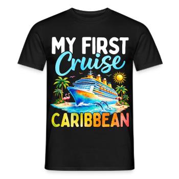 My First Cruise Caribbean - Men's T-Shirt - black - Front - AI Model Male 178 light (178cm)