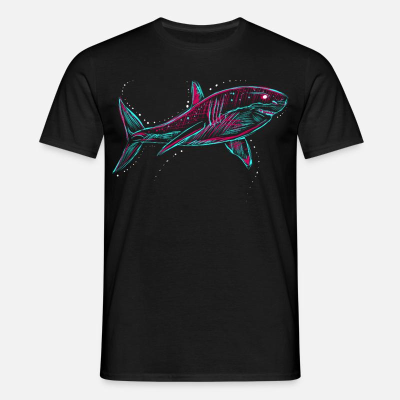 Neo Shark - Männer T-Shirt - Schwarz