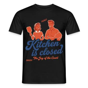 Pickleball Joueur drôle La cuisine est fermée Amour - T-shirt homme - noir - Devant - AI Model Male 178 light (178cm)