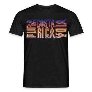 Costa Rica Pura Vida - T-shirt homme - noir - Devant - AI Model Male 178 light (178cm)