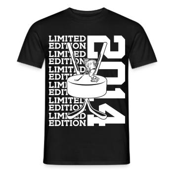 LIMITED EDITION 2014 EISHOCKEY 12. GEBURTSTAG - Men's T-Shirt - black - Front - AI Model Male 178 light (178cm)