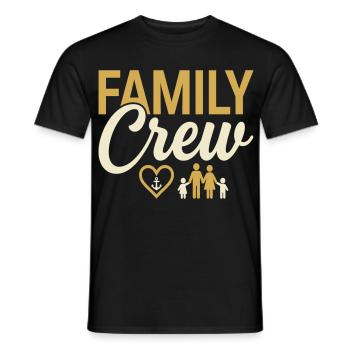 Family Crew Familie Spruch Eltern Kinder - Männer T-Shirt - Schwarz - Vorne - AI Model Male 178 light (178cm)
