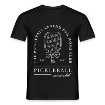 Pickleball-Mama lustige Mutter - Männer T-Shirt - Schwarz - Vorne - AI Model Male 178 light (178cm)
