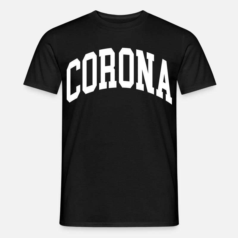 Corona - Männer T-Shirt - Schwarz
