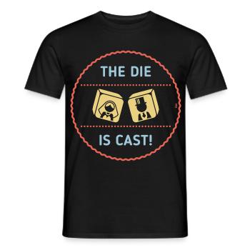 Die Würfel sind gefallen! (Stag Party Game Over-Patch / 3C) - Männer T-Shirt - Schwarz - Vorne - AI Model Male 178 light (178cm)