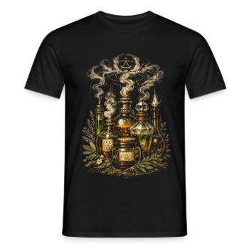 Apotheker Kräutersammler Apothekerin - Männer T-Shirt - Schwarz - Vorne - AI Model Male 178 light (178cm)
