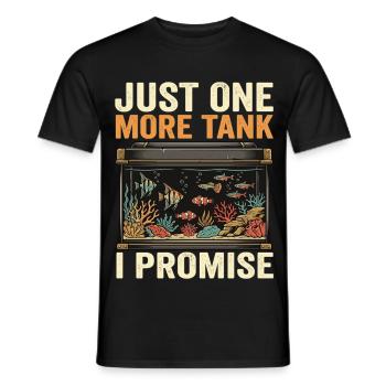 Aquarium Fish Saying Gift Funny - Men's T-Shirt - black - Front - AI Model Male 178 light (178cm)