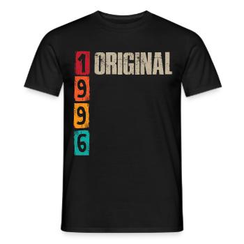 Vintage 1996 - Männer T-Shirt - Schwarz - Vorne - AI Model Male 178 light (178cm)