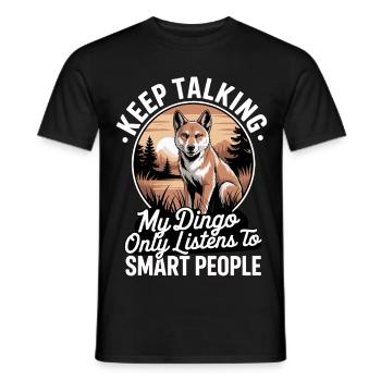  Dingo Australischer Wildhund Tierliebhaber Design - Männer T-Shirt - Schwarz - Vorne - AI Model Male 178 light (178cm)