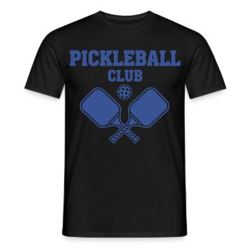 Pickleball Club Funny Player Love Pickleball Court - Men's T-Shirt - black - Front - AI Model Male 178 light (178cm)