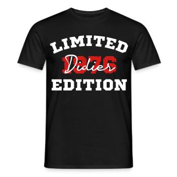 Limitierte Ausgabe 1976 Didier Vintage-Retro-Geschenk - Männer T-Shirt - Schwarz - Vorne - AI Model Male 178 light (178cm)