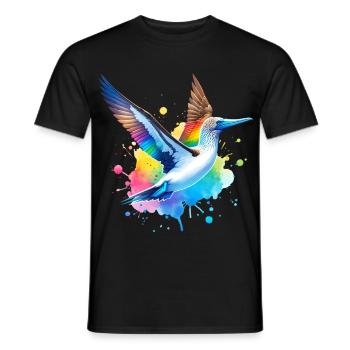 Blue-footed boobies gift - Men's T-Shirt - black - Front - AI Model Male 178 light (178cm)