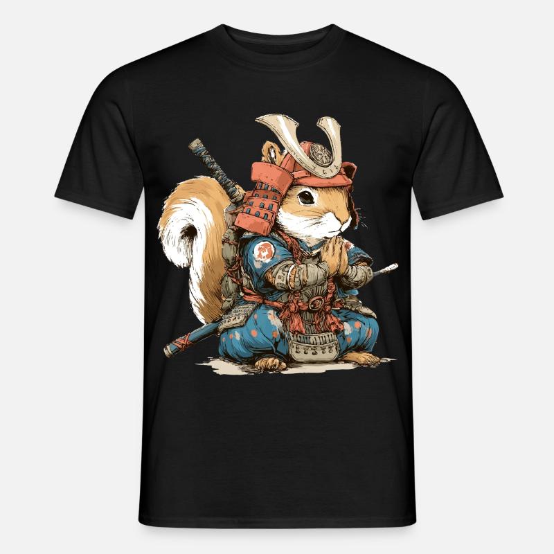 Squirrel Samurai Armor - Men’s T-shirt - black