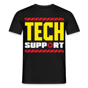 Support technique Équipement industriel - T-shirt homme - noir - Devant - AI Model Male 178 light (178cm)
