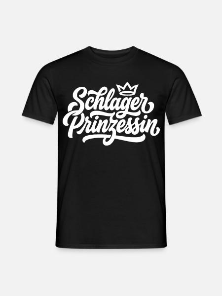 Schlager Prinzessin - Männer T-Shirt - Schwarz