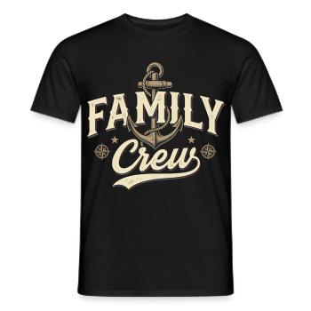 Famille Ancre Famille Vintage Famille - T-shirt homme - noir - Devant - AI Model Male 178 light (178cm)