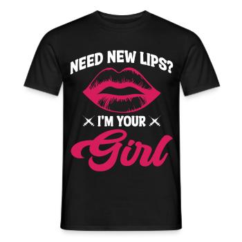 Botox-Krankenschwester, ich bin dein Mädchen Dermatologie, Ästhetik - Männer T-Shirt - Schwarz - Vorne - AI Model Male 178 light (178cm)