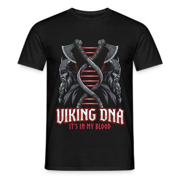Viking DNA Axe Symbol – It's in the Blood - Men's T-Shirt - black - Front - AI Model Male 178 light (178cm)