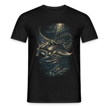 Apnoetauchen Freitauchen - Männer T-Shirt - Schwarz - Vorne - AI Model Male 178 light (178cm)