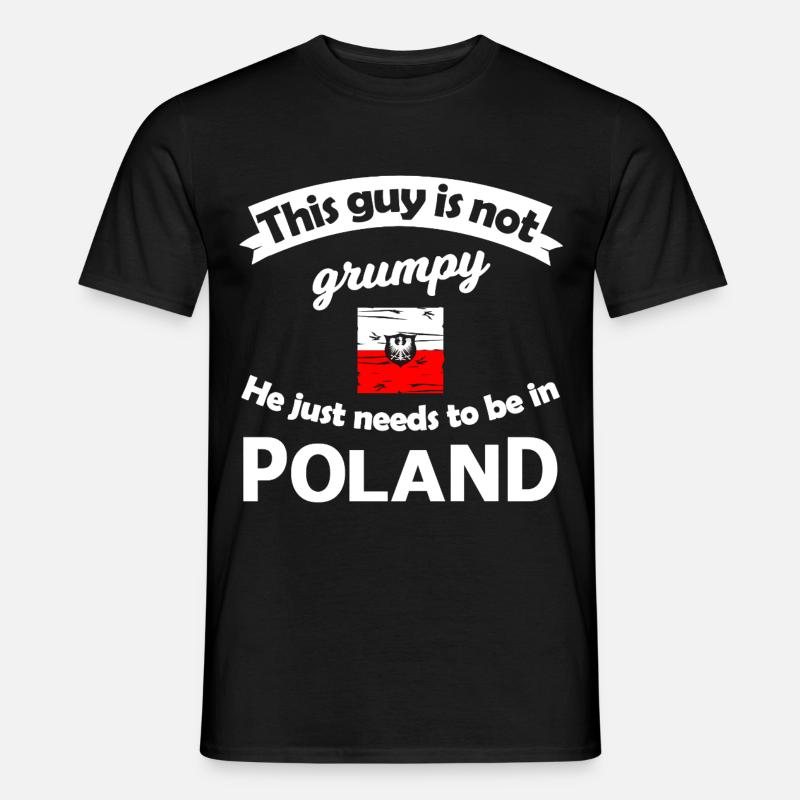 Polen Not Grumpy Tee - T-shirt homme - noir