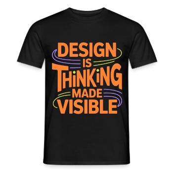 Designer Éducateur Design est Thinking Art Educator - T-shirt homme - noir - Devant - AI Model Male 178 light (178cm)