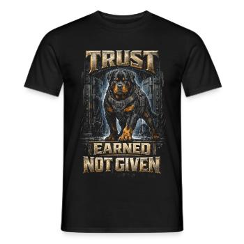 Rottweiler Dog - Men's T-Shirt - black - Front - AI Model Male 178 light (178cm)