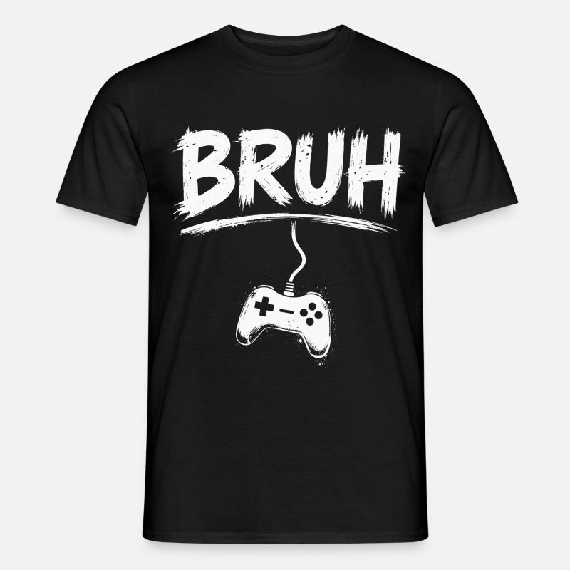 BRUH Gaming Controller Splash - Men’s T-shirt - black