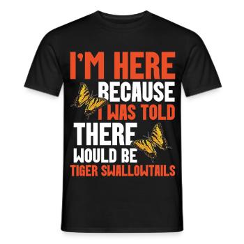 Schmetterlingsentomologie-Liebhaber Insekten-Westtiger - Männer T-Shirt - Schwarz - Vorne - AI Model Male 178 light (178cm)