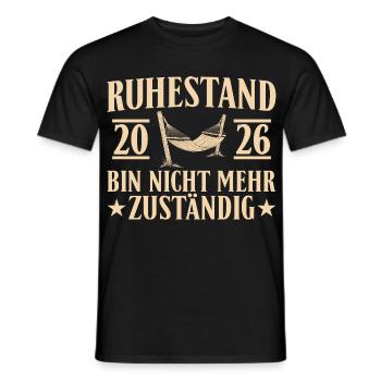 Retirement 2026 - I am no longer responsible - Men's T-Shirt - black - Front - AI Model Male 178 light (178cm)