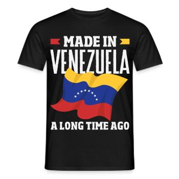 Venezuela Flag Pride & Home Venezuela - Men's T-Shirt - black - Front - AI Model Male 178 light (178cm)