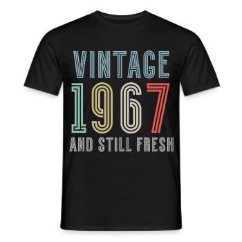 Millésime 1967 - T-shirt homme - noir - Devant - AI Model Male 178 light (178cm)