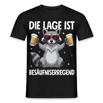 La situation est l’ivresse - T-shirt homme - noir - Devant - AI Model Male 178 light (178cm)
