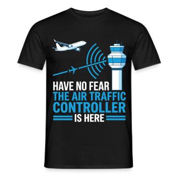 Air Traffic Controller Air Traffic Controller Gift - Men's T-Shirt - black - Front - AI Model Male 178 light (178cm)