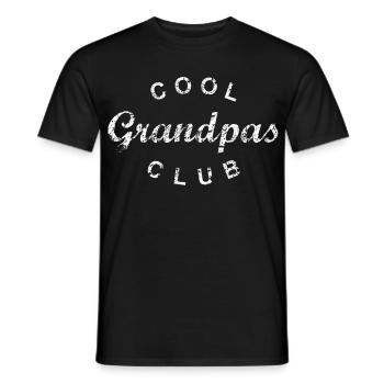 Cool Grandpas Club Grandpa Birthday Father's Day - Men's T-Shirt - black - Front - AI Model Male 178 light (178cm)
