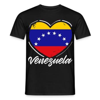 Venezuela Flagge Stolz & Heimat Venezuela - Männer T-Shirt - Schwarz - Vorne - AI Model Male 178 light (178cm)