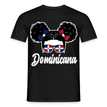 Dominikanische Republik Flagge Dom Rep Stolz - Männer T-Shirt - Schwarz - Vorne - AI Model Male 178 light (178cm)