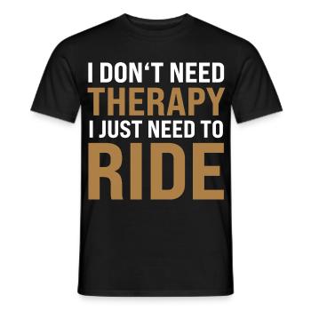 J’ai juste besoin de rouler - T-shirt homme - noir - Devant - AI Model Male 178 light (178cm)