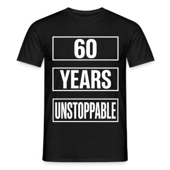 60e anniversaire Hommes Imparables - T-shirt homme - noir - Devant - AI Model Male 178 light (178cm)