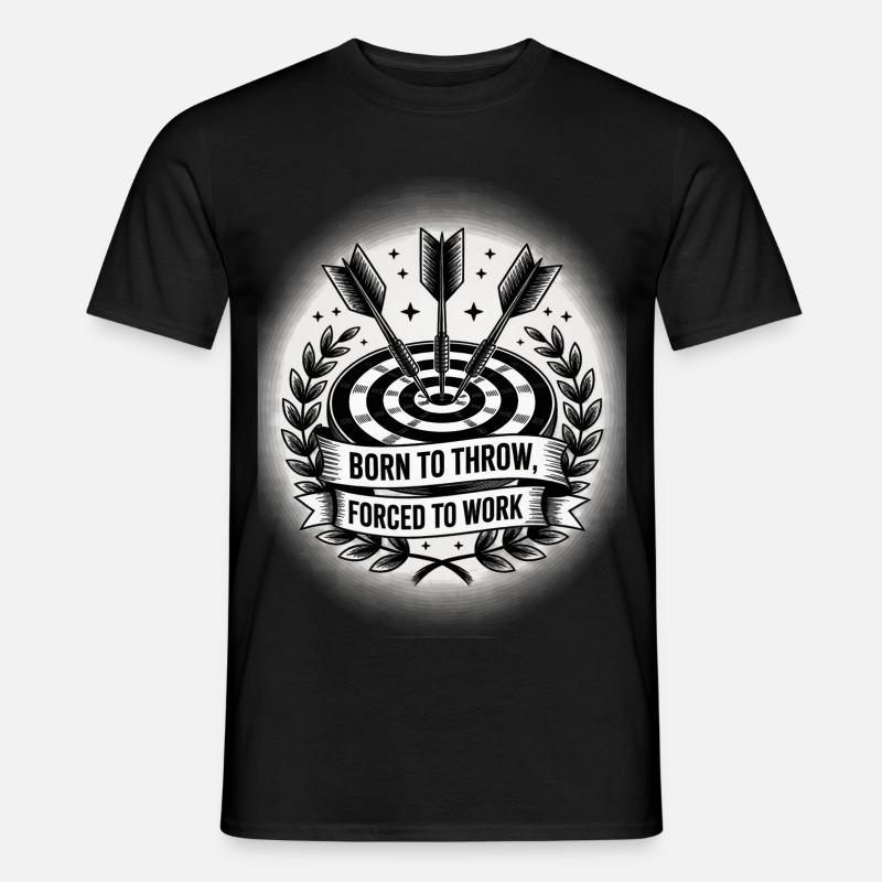 Conception de fléchettes pour joueurs de fléchettes pour les fans de fléchettes - T-shirt homme - noir