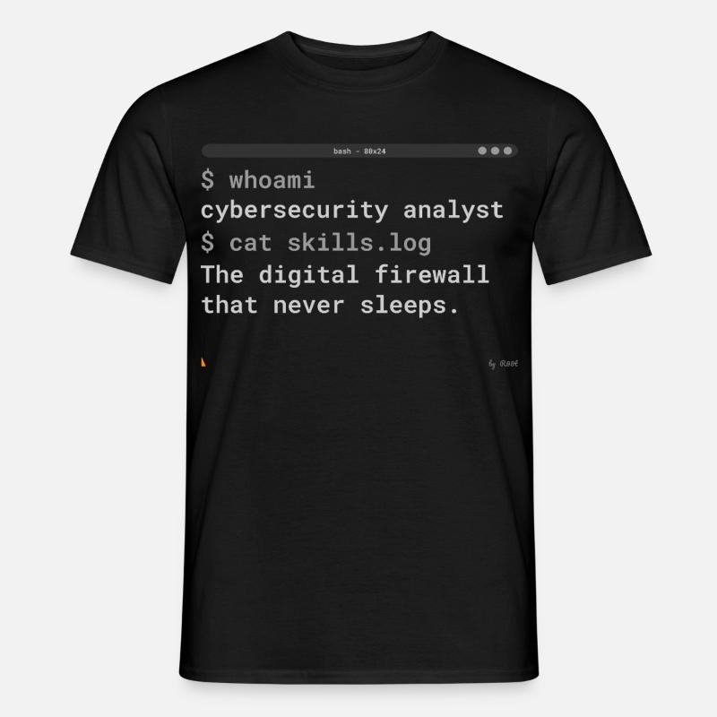 Cybersecurity Analyst Terminal - IT Gift - Männer T-Shirt - Schwarz