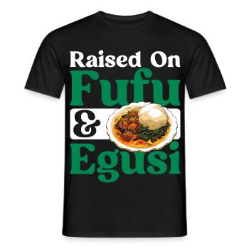 Die Nigerianische Küche Hat Fufu Und - Männer T-Shirt - Schwarz - Vorne - AI Model Male 178 light (178cm)