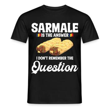 Sarmale Rolls Outfit Sarmale Kostüm Rumänisch - Männer T-Shirt - Schwarz - Vorne - AI Model Male 178 light (178cm)